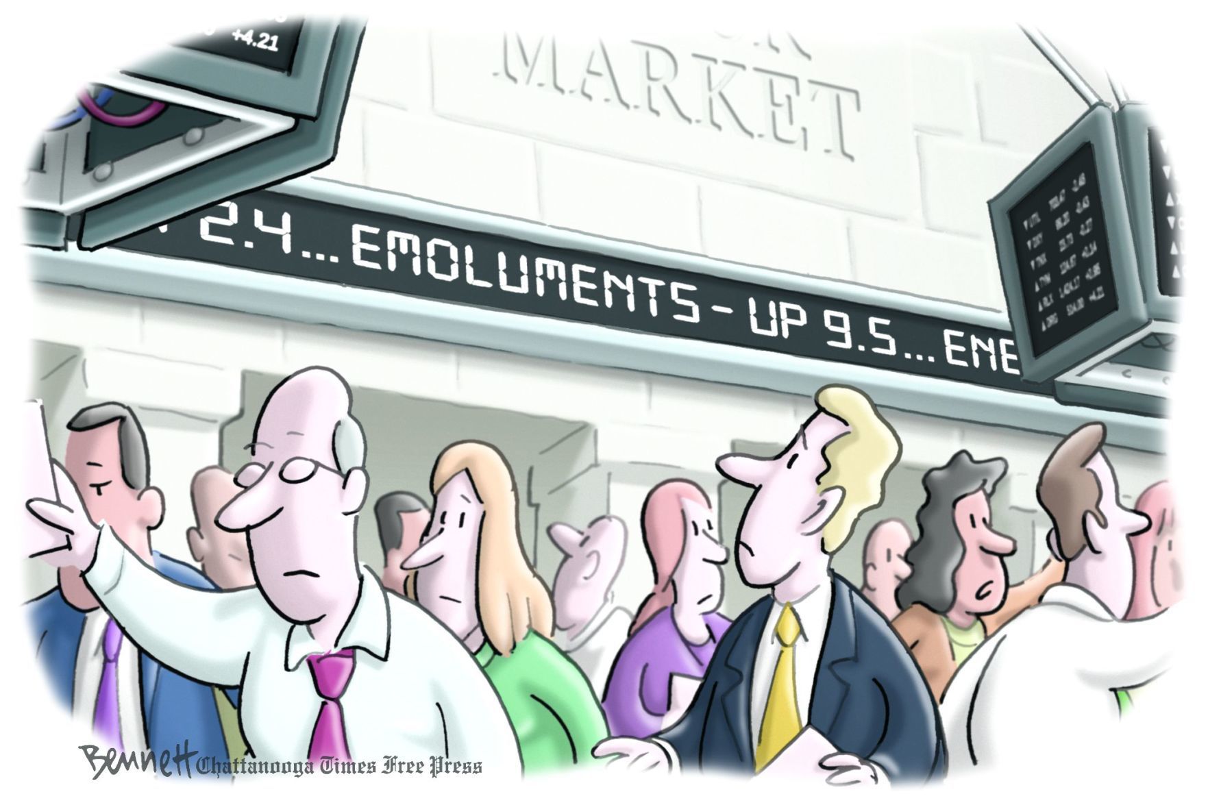 Bennett editorial cartoon
